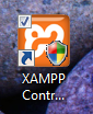 XAMPP control panel desktop icon.